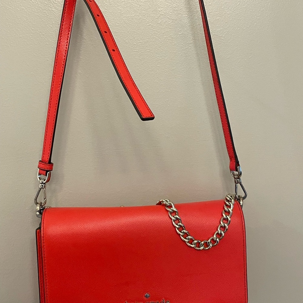 Kate Spade Red Leather Shoulder Bag